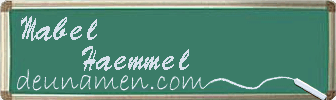 Mabel Haemmel Visitenkarte